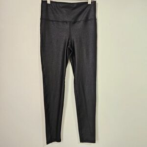 EUC LIKE NEW MONO B STRETCHY LEATHER LOOK LEGGINGS SIZE M
